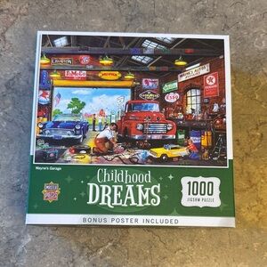 Childhood Dreams Wayne's Garage 1000-Piece Jigsaw Puzzle - Green